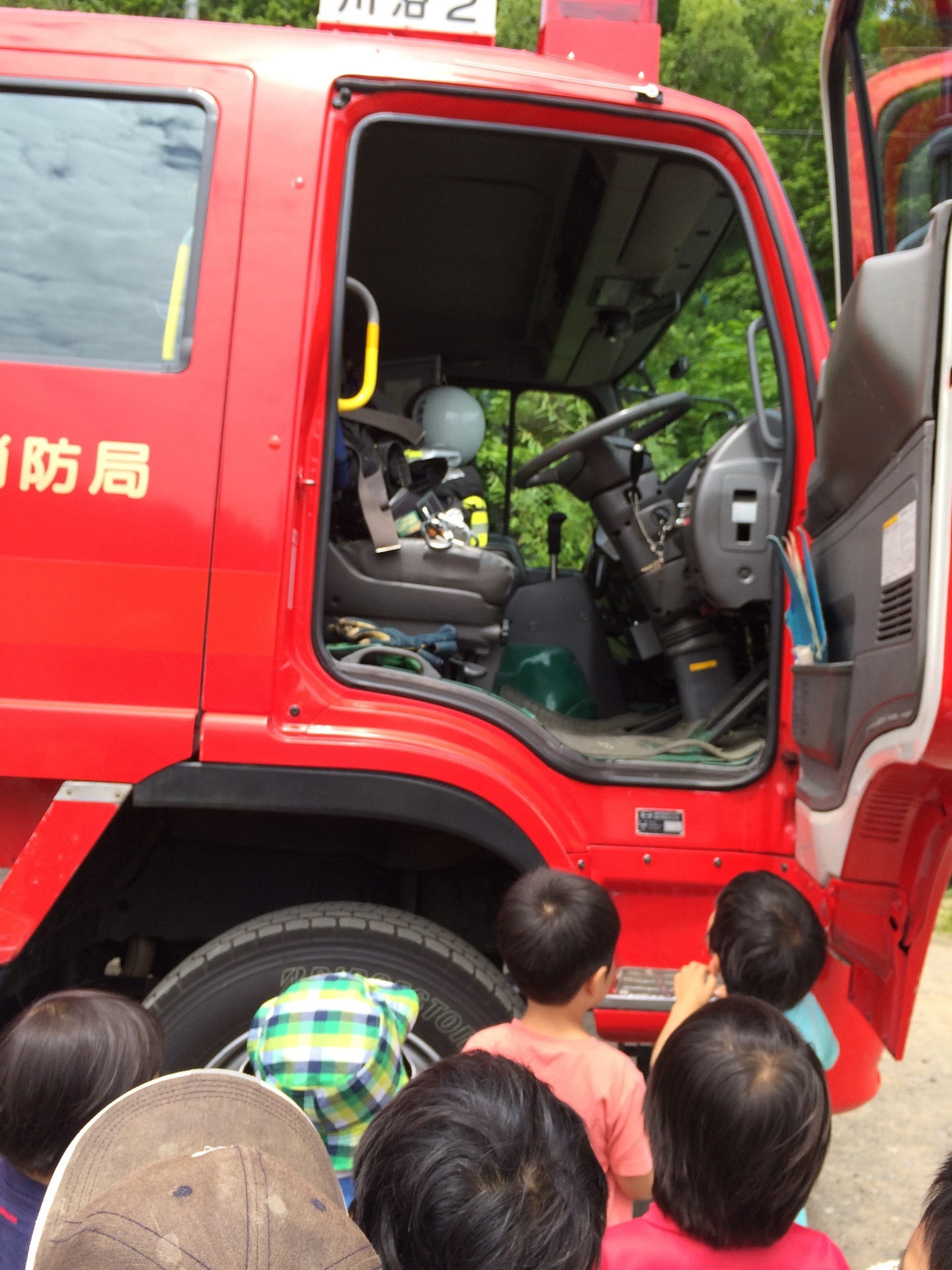 消防車がきた 札幌トモエ幼稚園 母たちのブログ